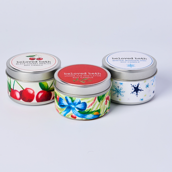 Holiday Candle Tins