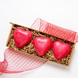 Red Hot Heart Soap Set
